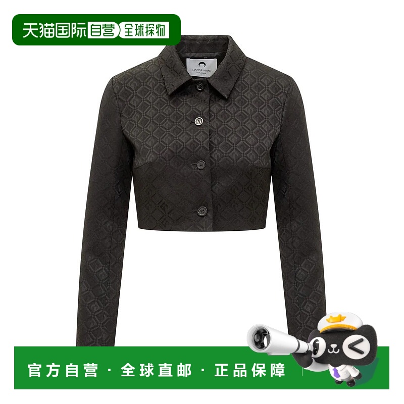 1h可退 MARINE SERRE 女士外套 WJA025CWOV0024BK99 SS2024羊毛