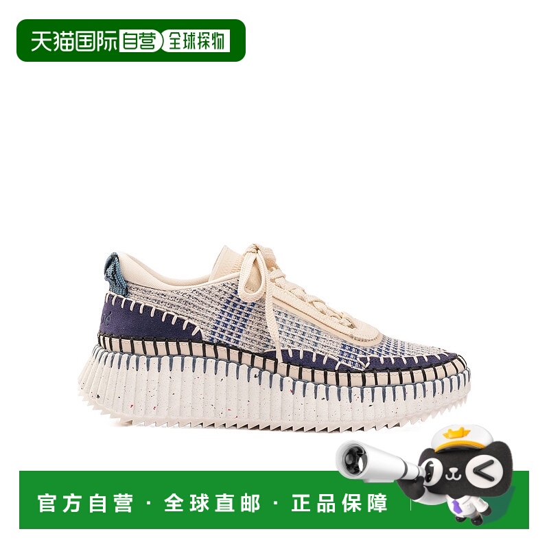 1h可退 CHLOÉ 女士运动鞋 C22S579Y0411COSMICBLUE SS2024