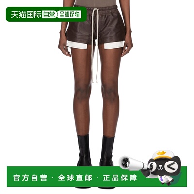 RICK OWENS 女士短裤 RP01F6316LBY53 SS2026 棕色