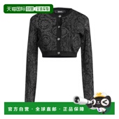 潮奢 舒适时尚 versace 女士 1h可退 black黑色 范思哲 针织开衫