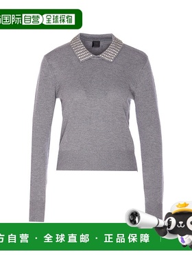 PINKO 女士针织衫 105530A2S4II2 AW2025 灰色 Maglione con stra