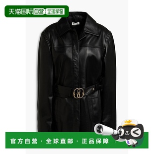 1h可退 潮奢 Bally 巴利 女士 束带皮革夹克 WOU09LPE100皮衣