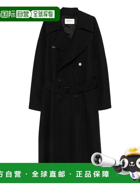 1h可退 潮奢 Saint Laurent 圣罗兰 男士 雙排扣束帶長版大衣 848