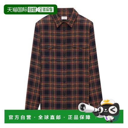 SAINT LAURENT 男士衬衫 838723Y26ZA6703 AW2025长袖