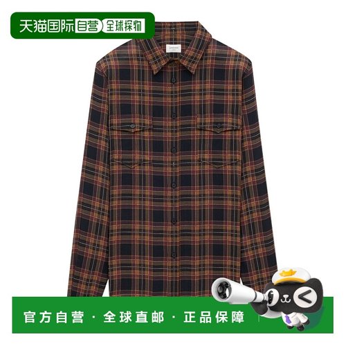 SAINT LAURENT 男士衬衫 838723Y26ZA6703 AW2025长袖