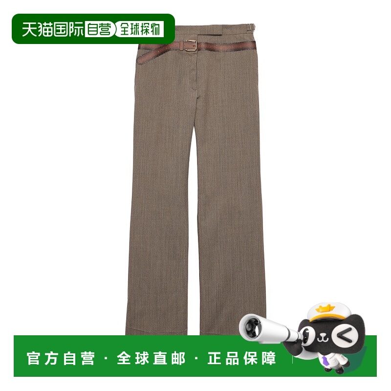 1h可退 PRADA 女士休闲裤 P242J16NOSOOOF0572 SS2025 灰色