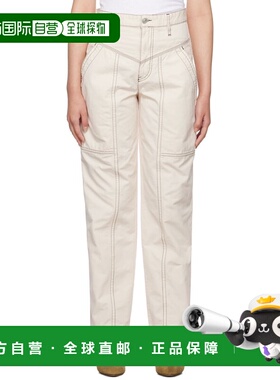 1h可退 潮奢 ISABEL MARANT 女士 灰白色 Denzel 长裤 23APA0186F