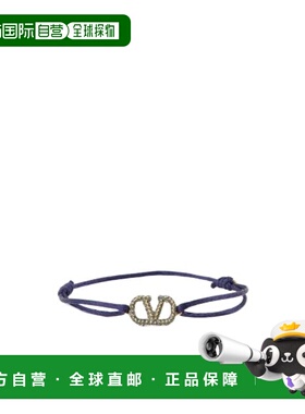 VALENTINO 女士手链手镯 WJ0F81YAB7NV SS2024 蓝色徽标 配饰手链