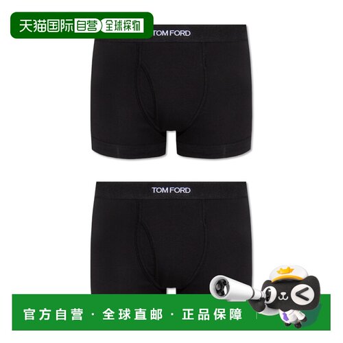 TOM FORD 男士内裤 T4XC310400002 CO 黑色 Branded boxers two-p