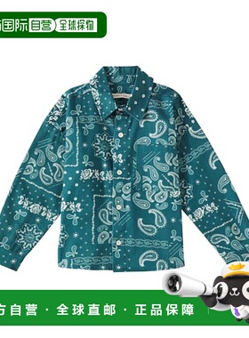 1h可退 潮奢 The New Society 男童 佩斯利印花牛仔布衬衫童装