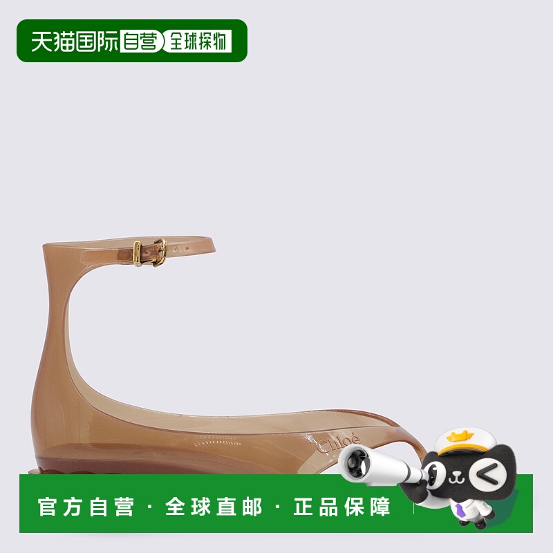 1h可退 CHLOÉ 女士高跟鞋 CHC25U09VRQ260 AW2025 棕色 Jelly Hee