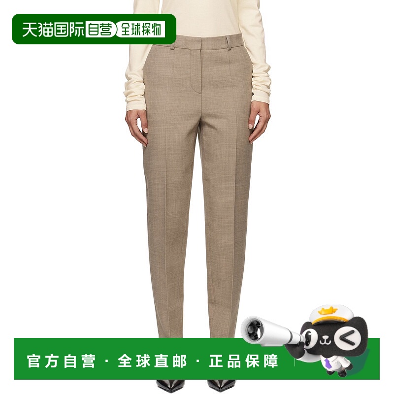 1h可退 潮奢 TOTÊME 女士 驼色 Low-Waist Tailored 长裤 244WRB0
