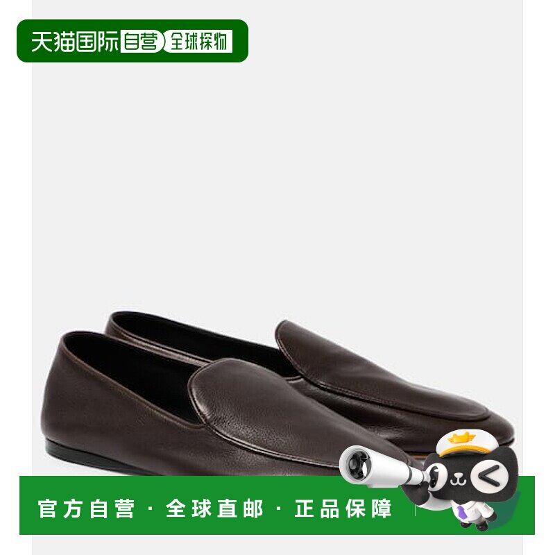 1h可退 潮奢 The Row 女士 Awar 皮质乐福鞋 brown棕色 舒适时尚