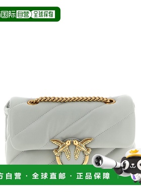 PINKO 女士斜挎包 100039A0F2K32Q SS2026 灰色 'Mini Love Puff'