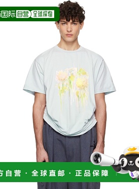 1h可退 潮奢 Collina Strada 男士 蓝色 Katina Duo T 恤 XX3053