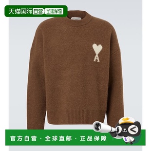 1h可退 潮奢 Ami Paris 男士 羊驼毛羊毛混纺毛衣