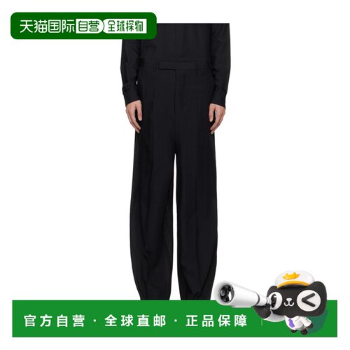 RICK OWENS 男士休闲裤 RU01F2359WG09 SS2026 黑色