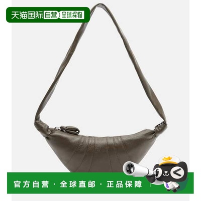 1h可退 潮奢 Lemaire 女士 牛角包形小号皮革包包斜挎包女包
