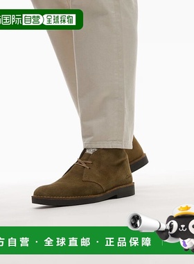 1h可退 潮奢 Clarks 其乐 男士 EVO 沙漠橄榄绿绿色绒面革靴子