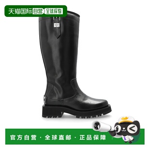 GANNI 女士靴子 S30224483099 AW2025 黑色 Eco leather boots