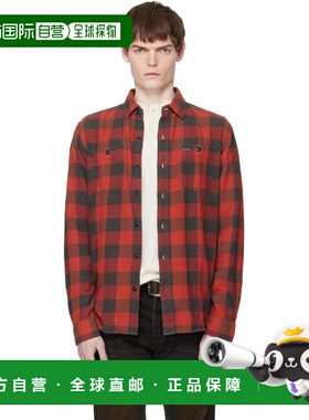 潮奢 ralph lauren rrl 拉夫 劳伦RRL 男士 红色 & 黑色 Plaid Tw