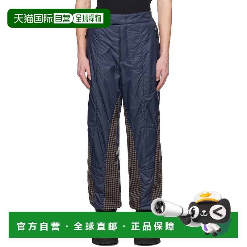 1h可退 潮奢 Armani 阿玛尼 男士 海军蓝填充长裤 2WGPP0S1T009