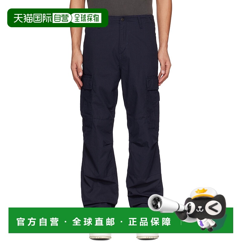 潮奢 CARHARTT WIP 男士 海军蓝 Regular 工装裤 I015875
