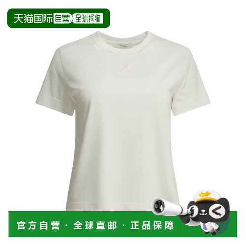 GIVENCHY 女士T恤 BW70FJ3YV1100 AW2026 白色 Crew-neck T-shirt