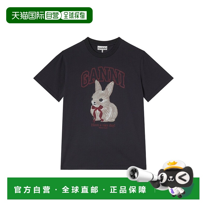 1h可退 潮奢 GANNI 甘尼 女士 and Polos T恤黑色T恤 A1050061252