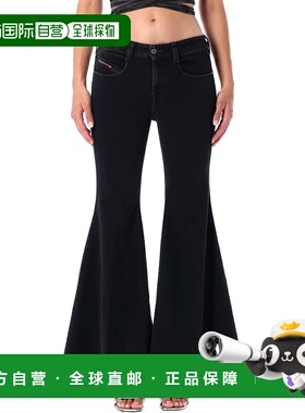 1h可退 潮奢 Diesel 迪赛 女士 1970 D-Bleess 黑色低腰喇叭牛仔