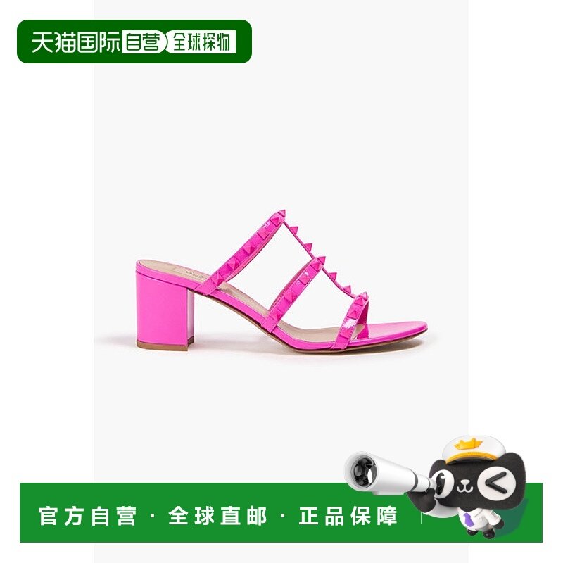 1h可退 潮奢 valentino 华伦天奴 女士 铆钉漆皮凉拖 W2S0C47YPXU