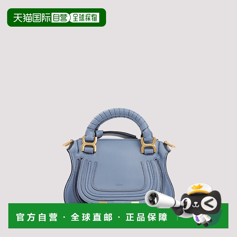 CHLOÉ 女士斜挎包 C23SS595I31484 AW2023 蓝色 Chloe Leather Ma