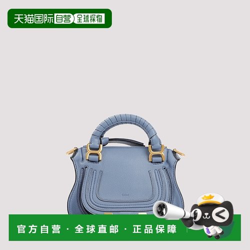 CHLOÉ 女士斜挎包 C23SS595I31484 AW2023 蓝色 Chloe Leather Ma