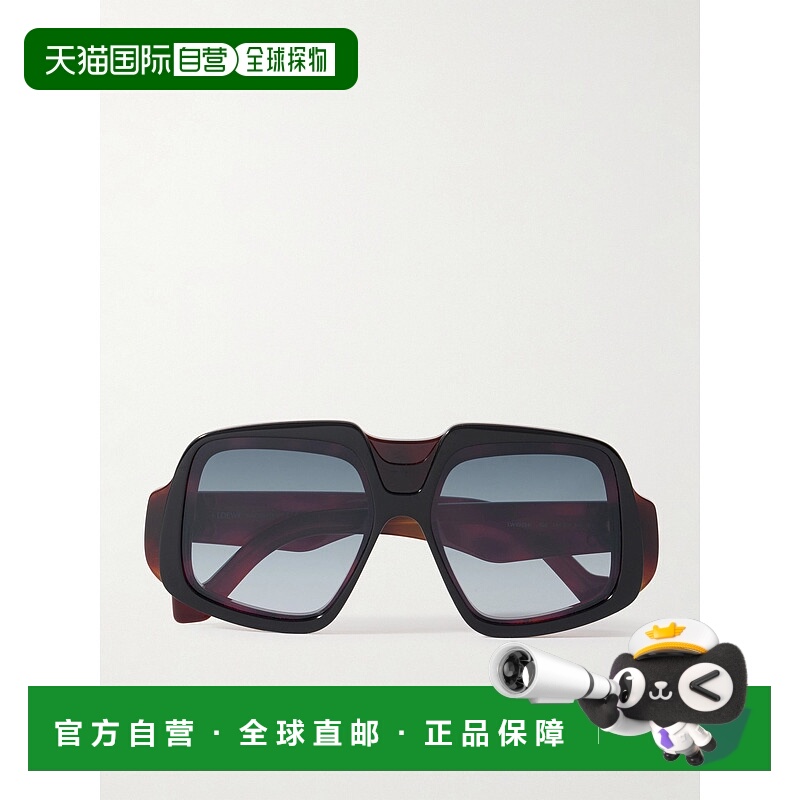 1h可退 潮奢 LOEWE 罗意威 女士 Anagram 大号飞行员龟甲色醋纤太