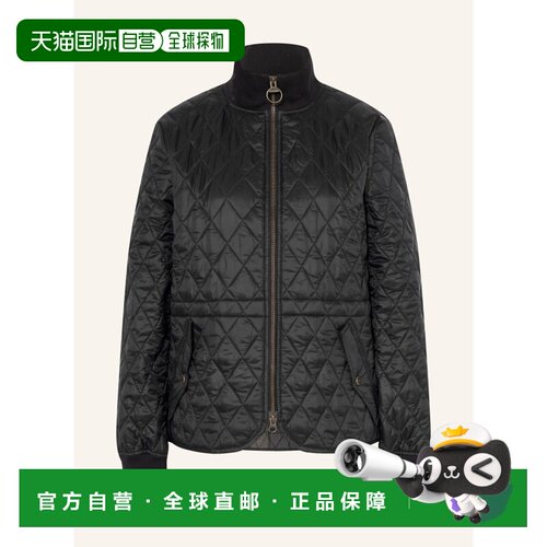 1h可退 Barbour 女士户外风衣 100312916613000 CO 黑色 HERMIONE