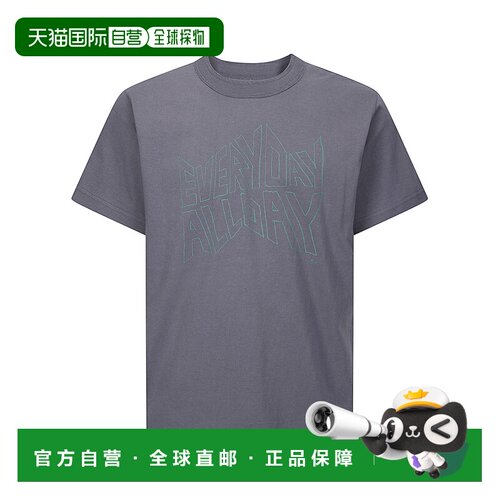 SACAI 男士T恤 2601121S326 SS2026 灰色 Geoff Sacai Print T-Sh