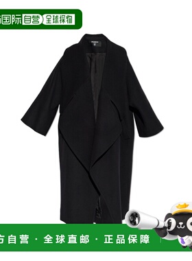 BALMAIN 女士大衣 FF0UD210WD100PA CO 黑色 Oversize coat