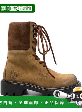 LOEWE 女士高跟鞋 L815285XA13802 CO 棕色 Sierra 短筒靴厚底鞋