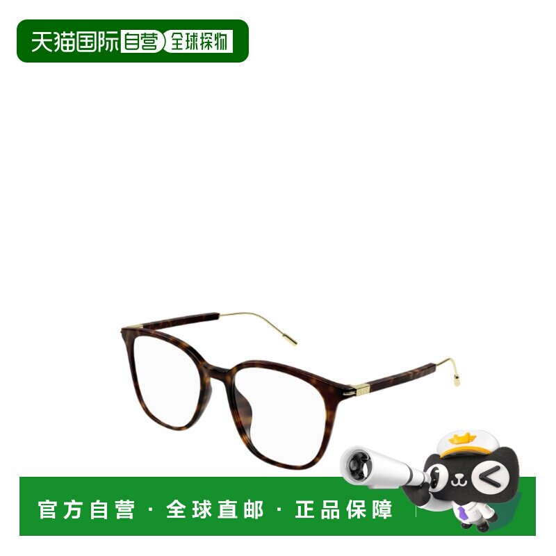 GUCCI 男士太阳镜 GG1276OK002 SS2023 古驰徽标 黑色平光镜