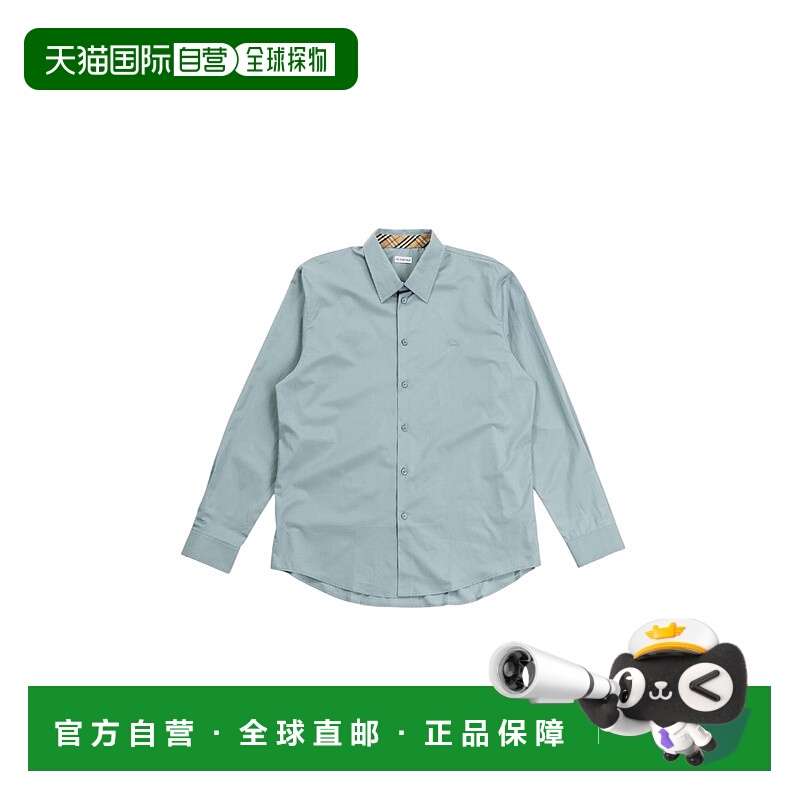 1h可退 BURBERRY 男士衬衫 8110924C2986 AW2025 蓝色博柏利