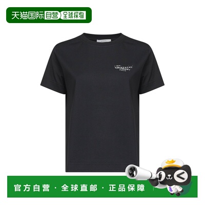 GIVENCHY 女士T恤 BW70FJP7A7001 SS2026 黑色 T-SHIRT