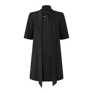 AW2025 with PINKO 105523A2POZ99 shirt dress 女士大衣 黑色