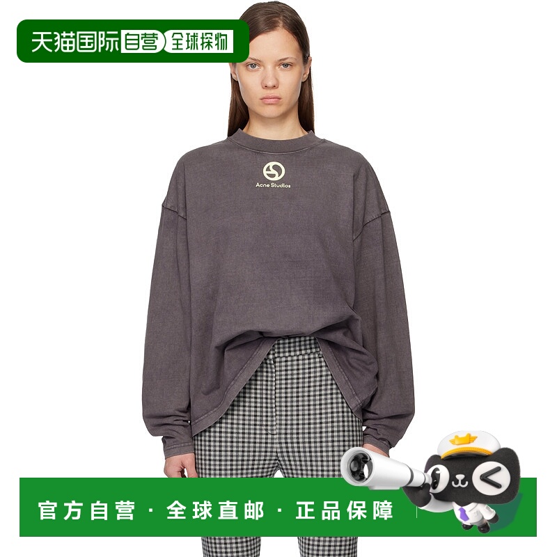 1h可退 潮奢 Acne Studios 艾克妮 女士 黑色徽标 T 恤 CL0349