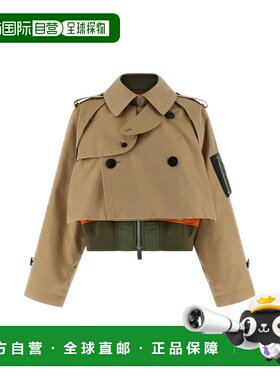 1h可退 潮奢 Sacai 女士 双层风衣 SCW319 beige米色 舒适时尚