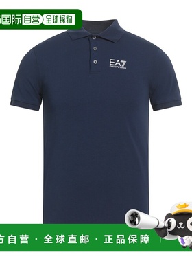 潮奢 Ea7 男士 Polo衫 blue蓝色 舒适时尚