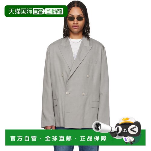 Our Legacy 男士 灰色 Halt 西装外套 M2260HWGGreySoftflow