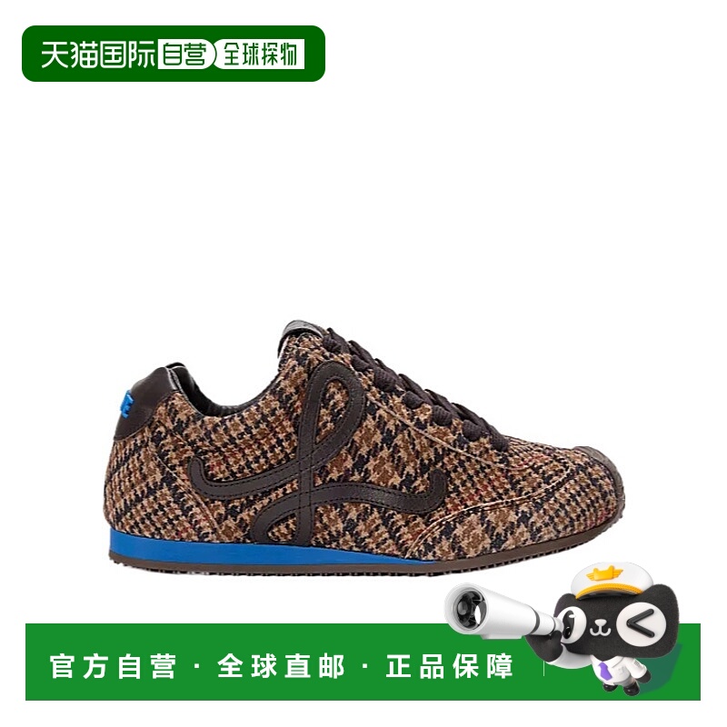 1h可退 LOEWE 男士运动鞋 M816282XC43428 AW2025 棕色 圆头运动