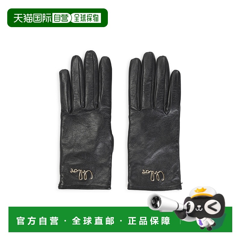 1h可退 CHLOÉ 女士手套 CHC24WG020LBR001BLACK AW2025 黑色