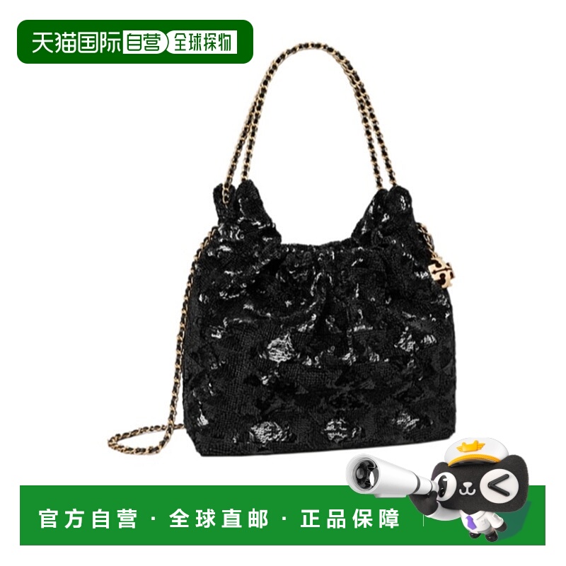 1h可退 TORY BURCH 女士单肩包 183221001 SS2026 黑色 迷你FLEMI