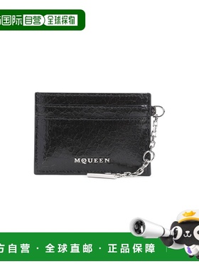 ALEXANDER MCQUEEN 男士卡包 8050631AAUE9769BLACKCARAMELSILVER